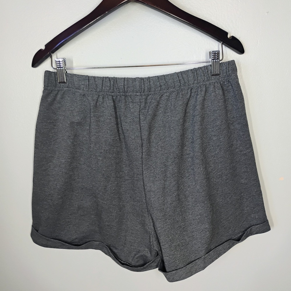 Rubzoof 2 Piece Outfit Gray Striped Womens Large Lightweight Lounge Travel - Picture 7 of 16
